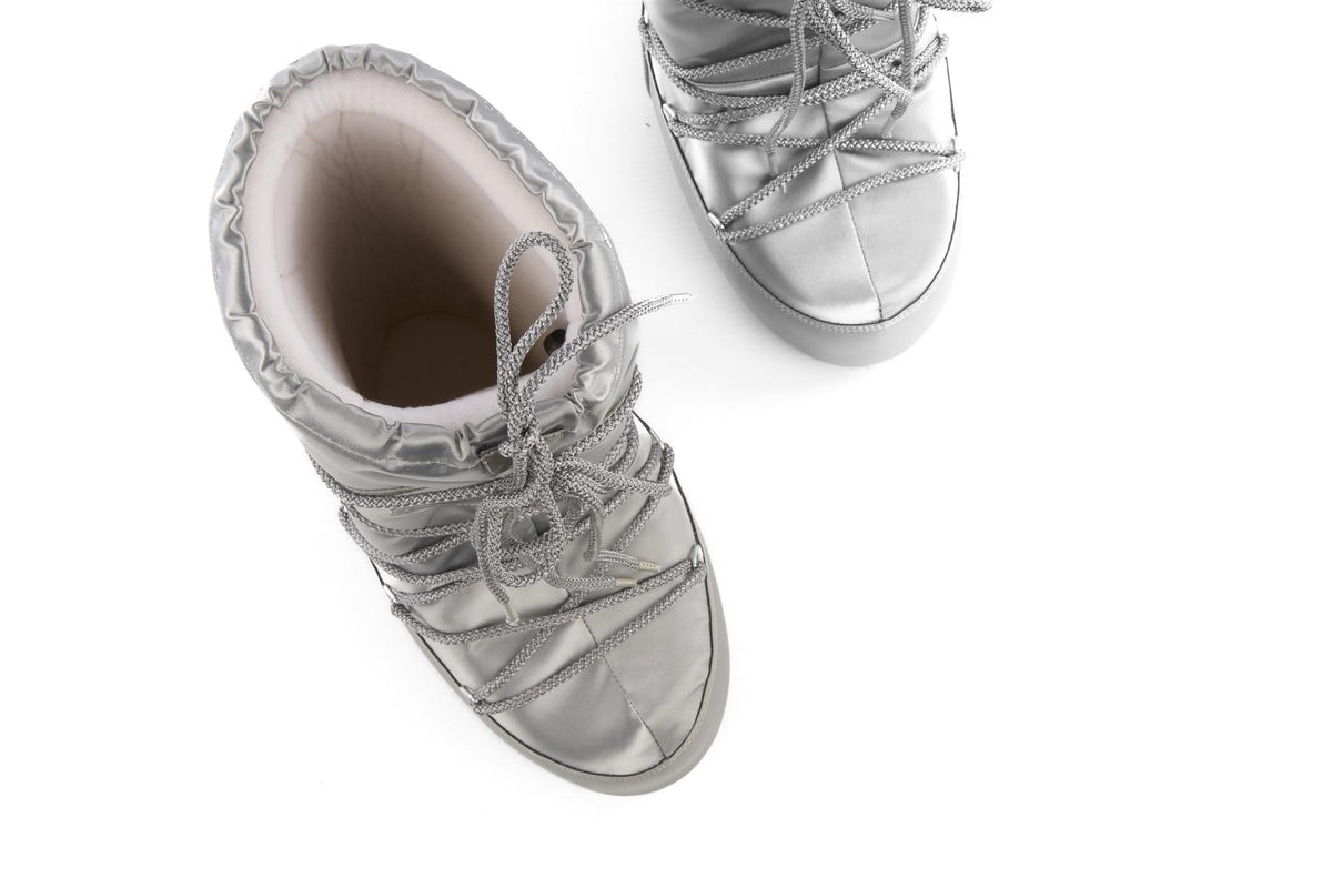 MOON BOOT SILVER KIDS GIRLS BOOTS EU 35-38 UK 2.5-5 US 3.5-6