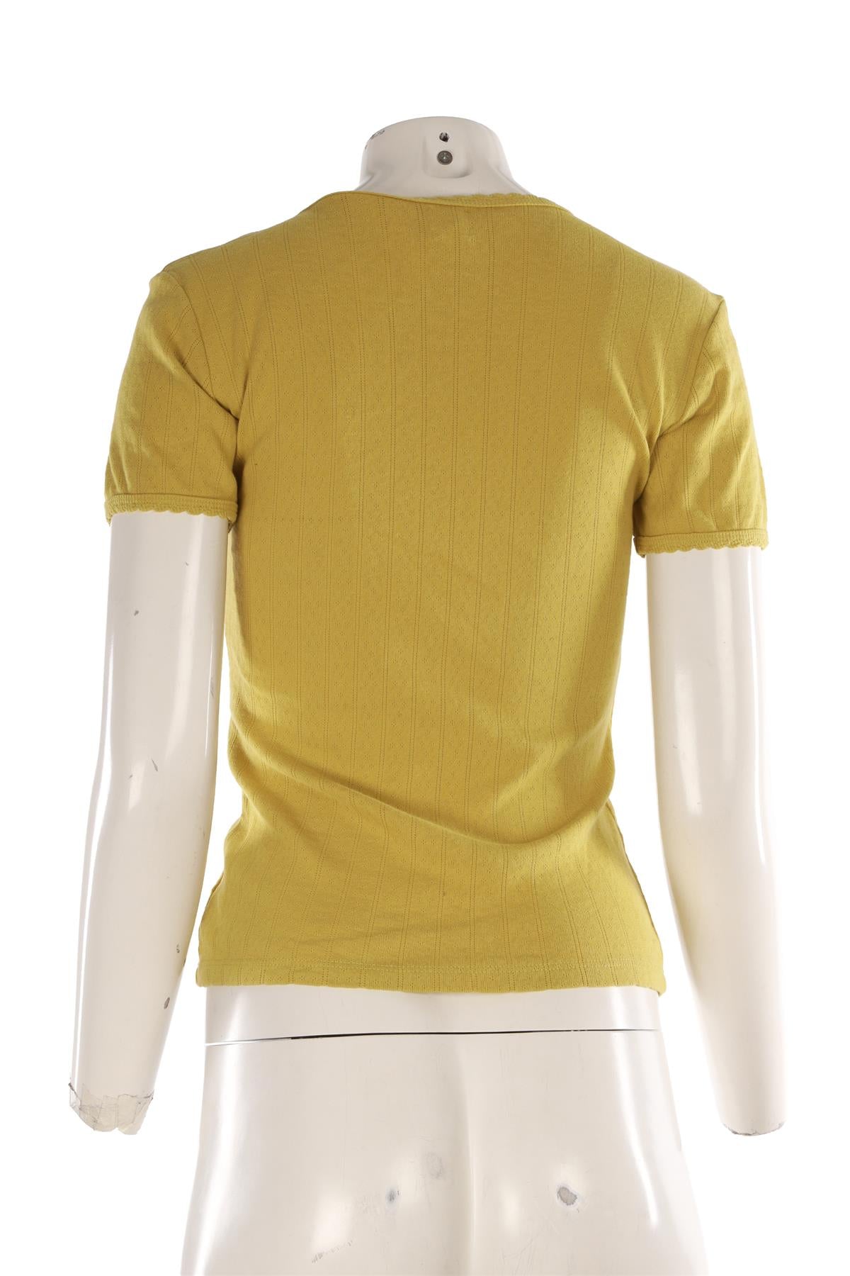 LESET GREEN COTTON T-SHIRT SMALL