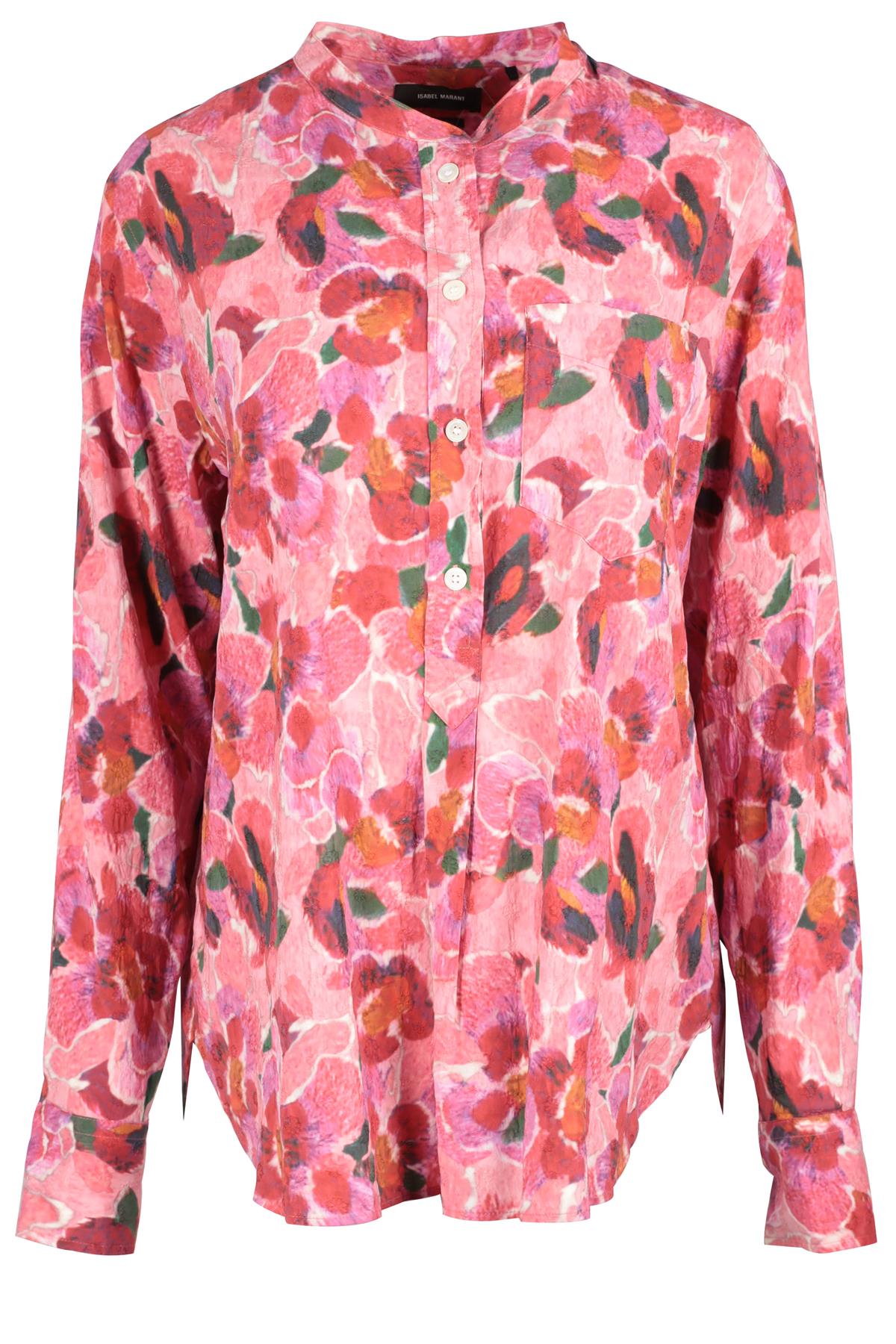 ISABEL MARANT PINK SILK TOP FR 42 UK 14