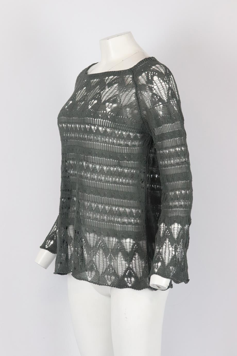 LEBOR GABALA CROCHET KNIT TOP SMALL