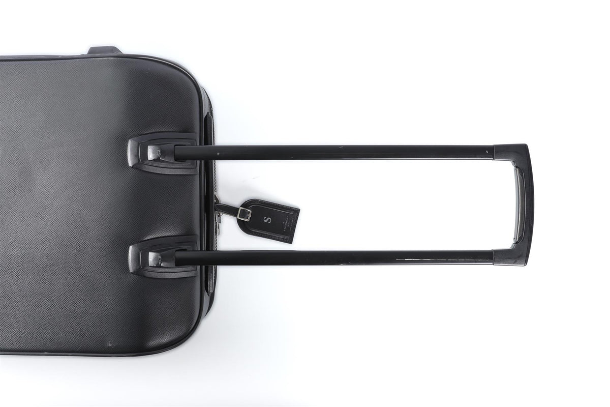 LOUIS VUITTON BLACK 2004 PEGASE 55 TAIGA LEATHER SUITCASE
