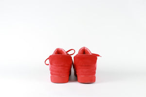 LOUIS VUITTON + KANYE WEST RED MEN'S DON LEATHER AND SUEDE SNEAKERS EU 43 UK 8.5 US 9.5