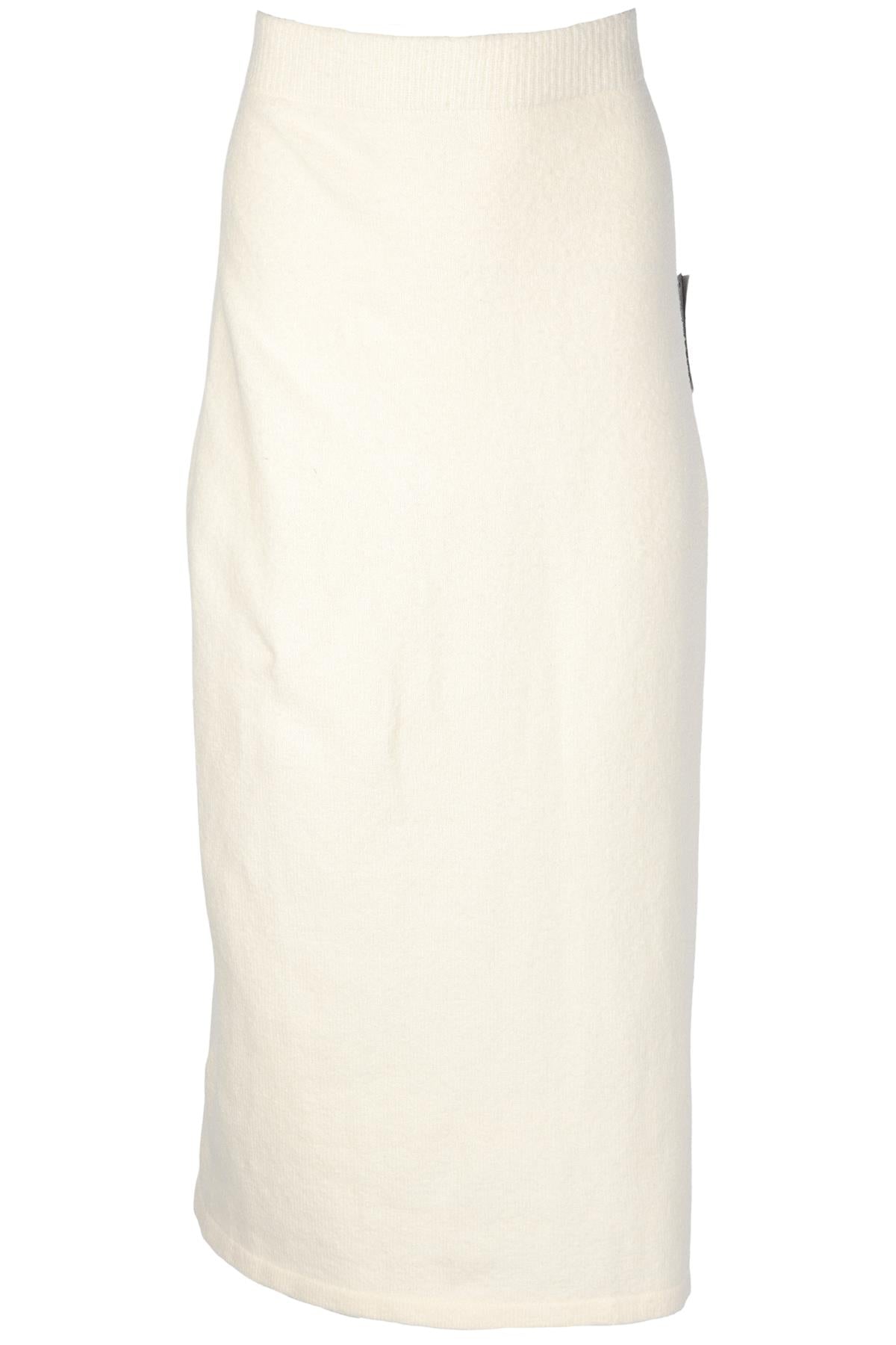 ALTUZARRA CREAM CREAM KNIT MAXI SKIRT LARGE