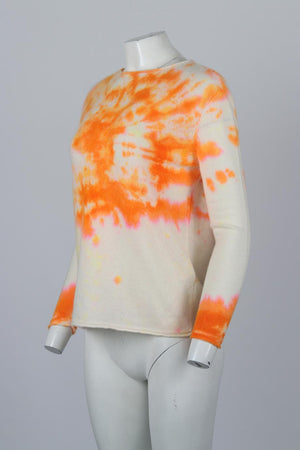 LOVE TANJANE TIE DYED CASHMERE SWEATER SMALL