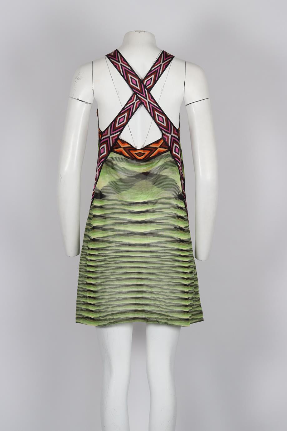 MISSONI CROCHET KNIT MINI DRESS IT 42 UK 10