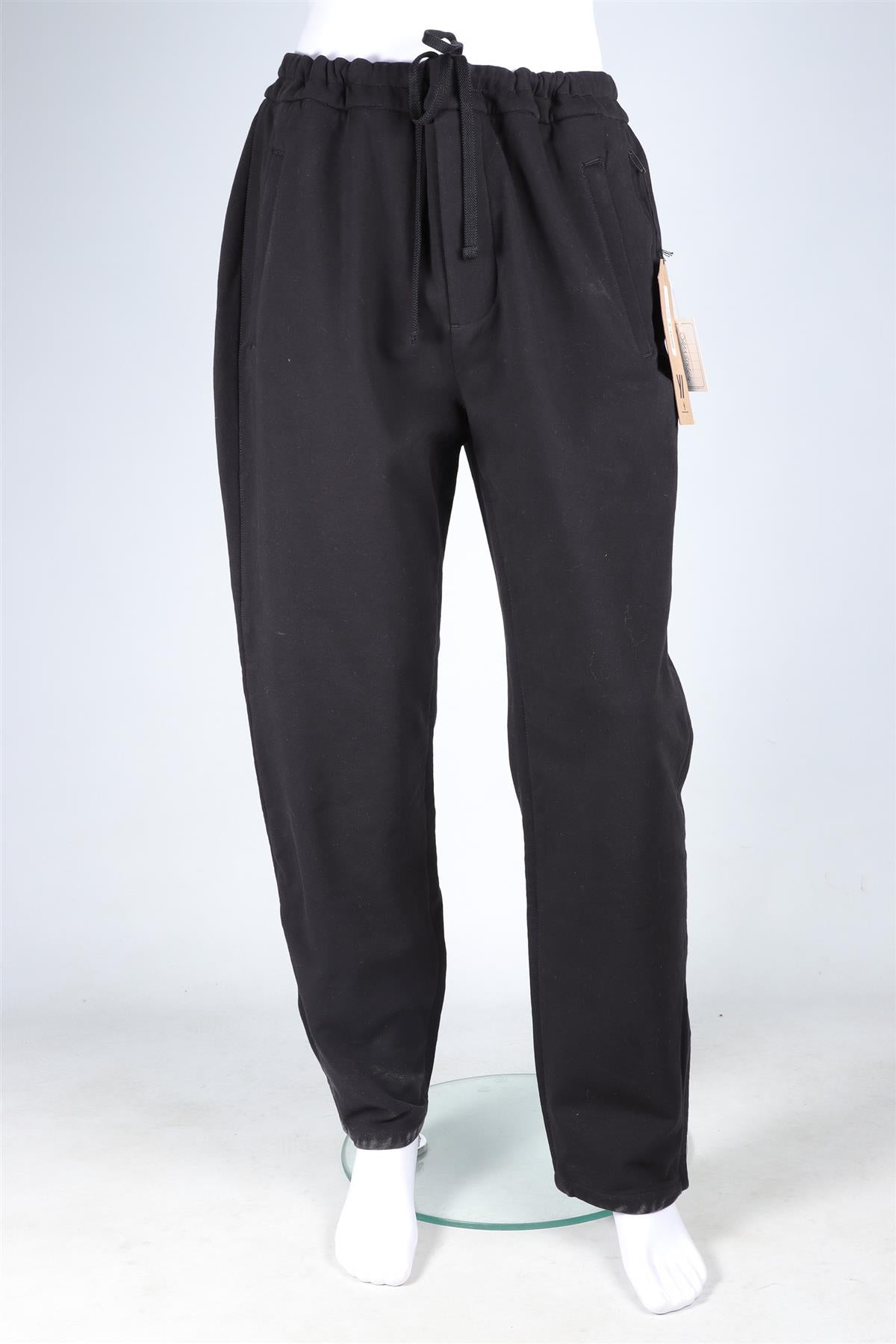 JAMES PERSE BLACK COTTON TRACK PANTS UK/US 38