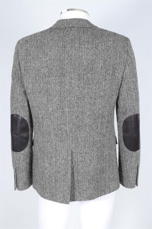 SAINT LAURENT GREY MEN'S WOOL BLAZER IT 52 UK/US 42
