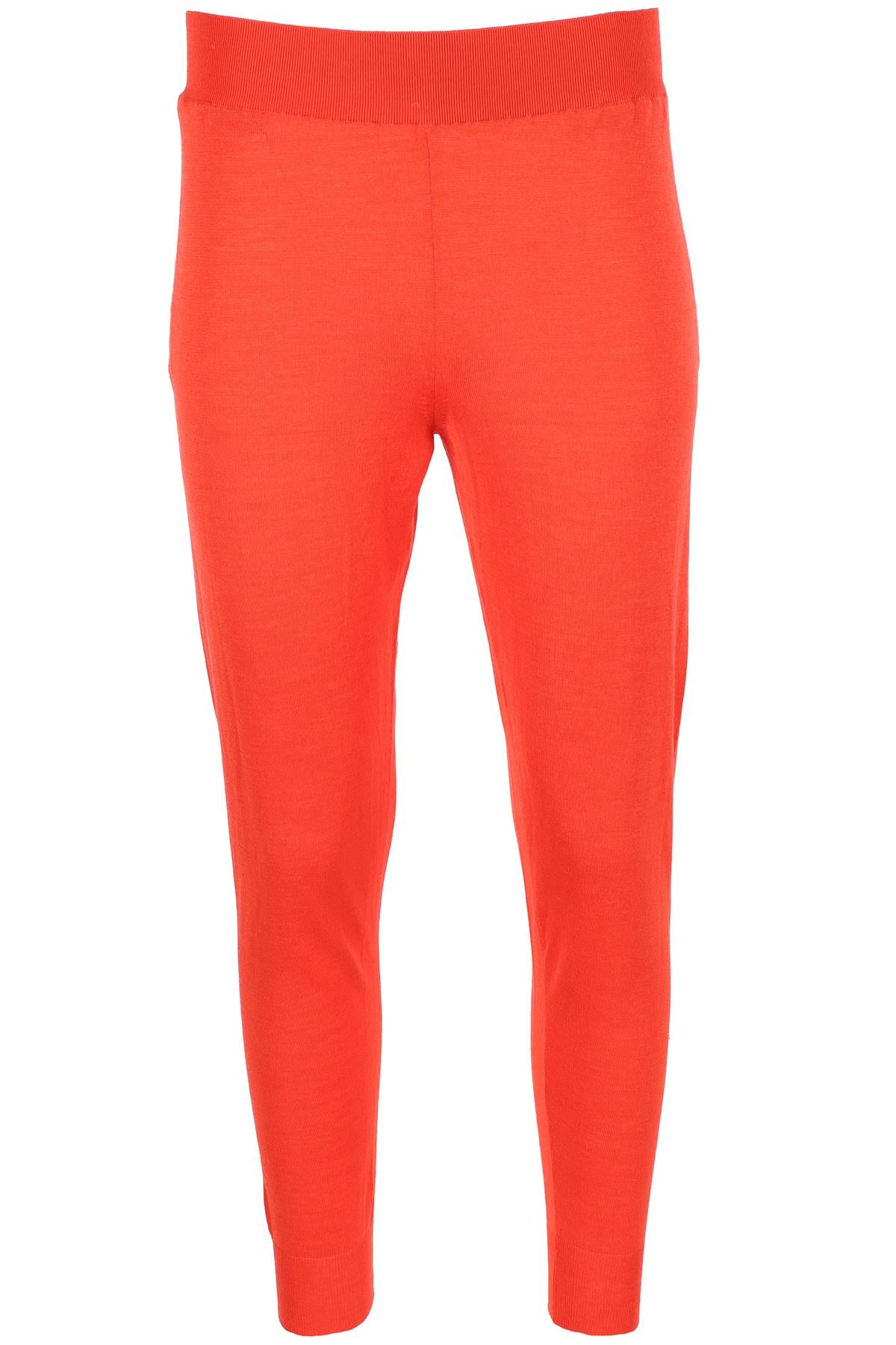 STELLA MCCARTNEY RED WOOL TAPERED PANTS IT 36 UK 4