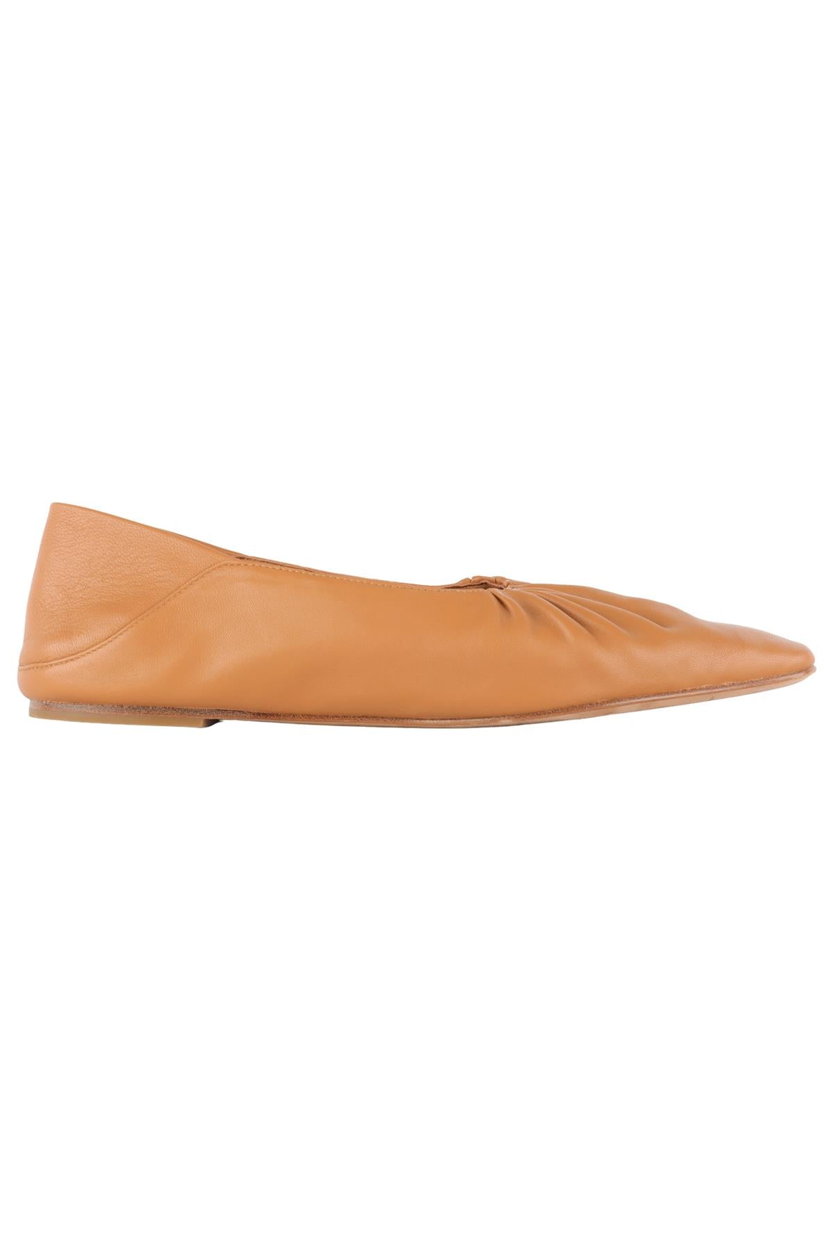 VINCE TAN LEATHER BALLET FLATS EU 38.5 UK 6.5 US 9.5