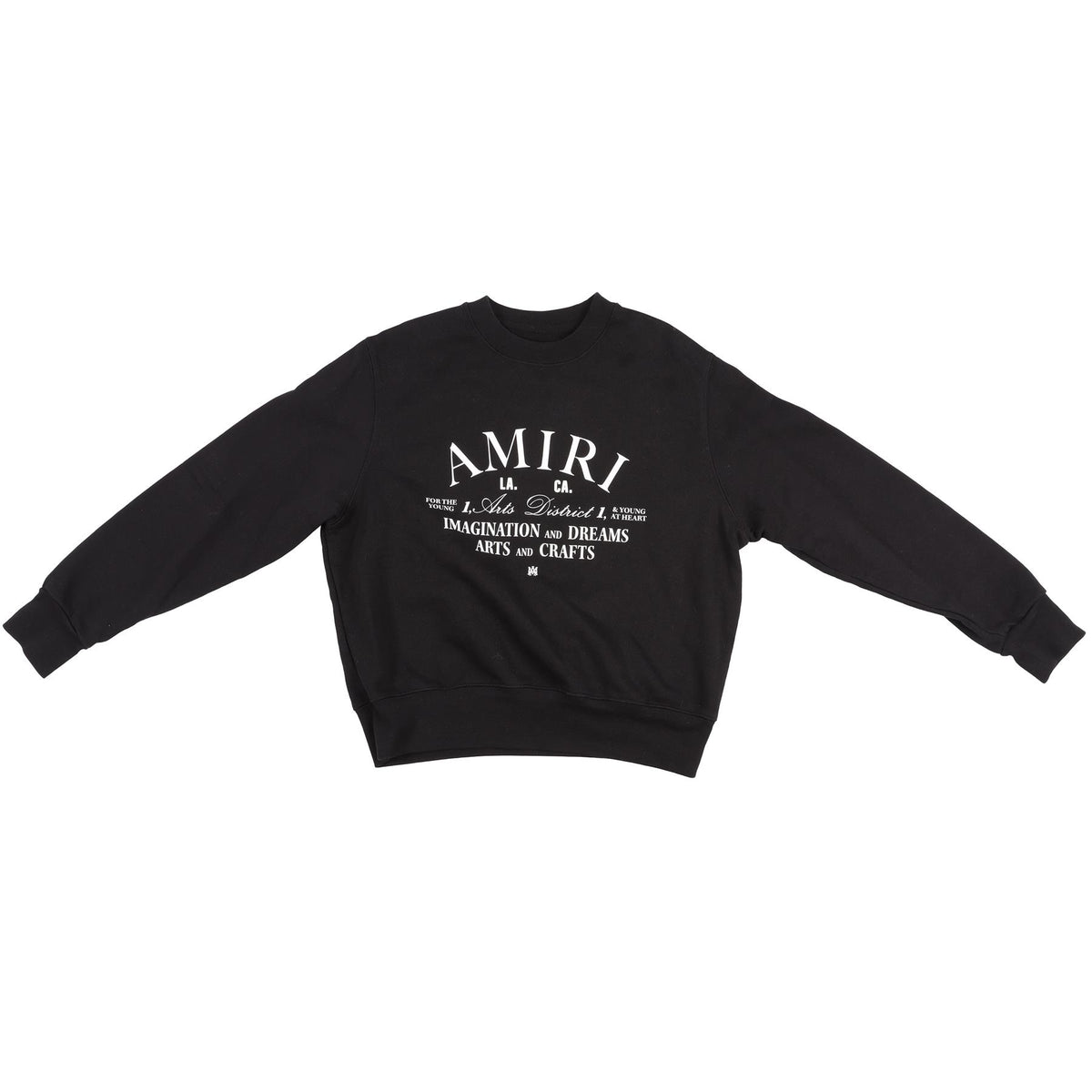 AMIRI BLACK KIDS BOYS COTTON SWEATSHIRT 8 YEARS