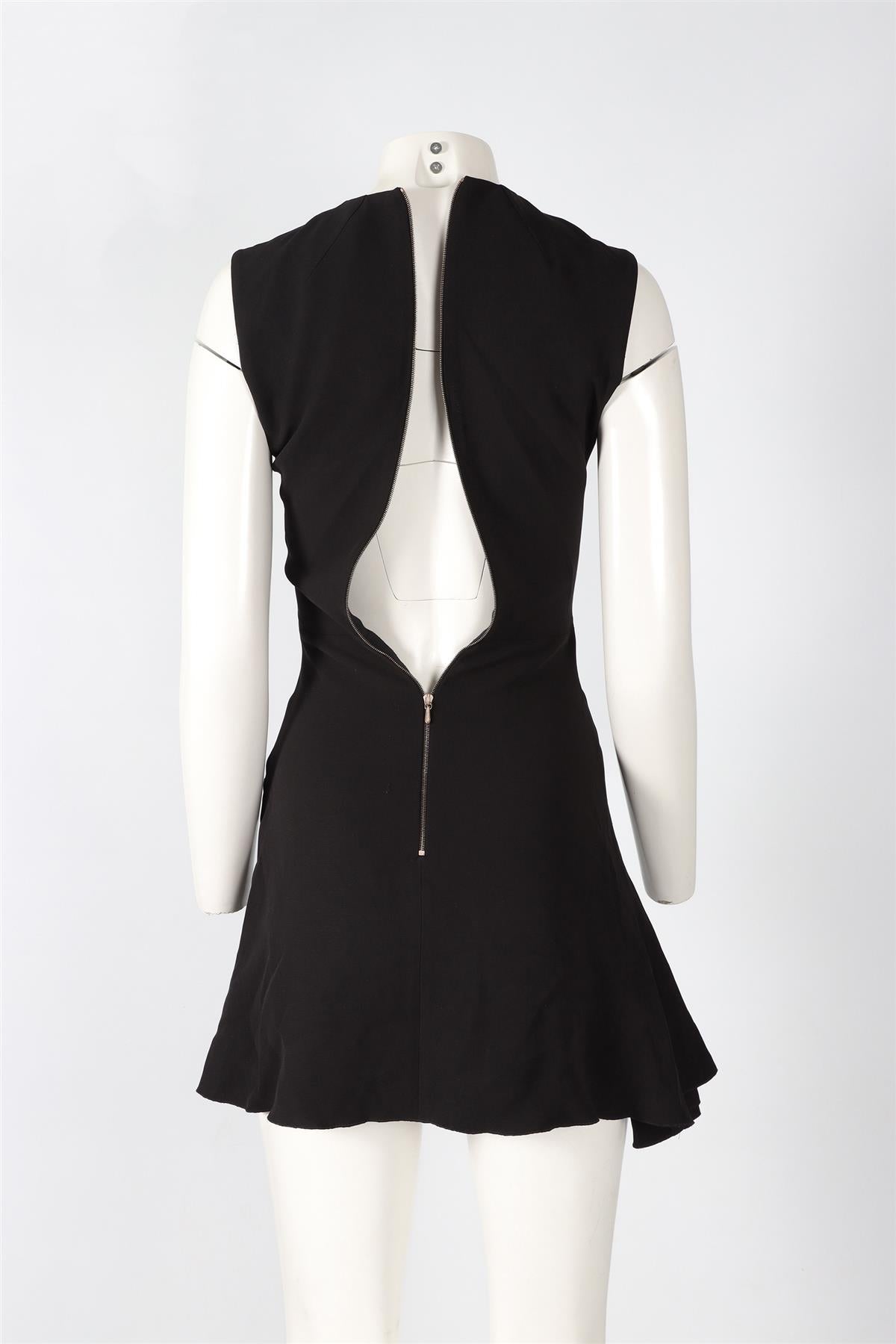 VICTORIA BECKHAM BLACK CREPE MINI DRESS UK 6