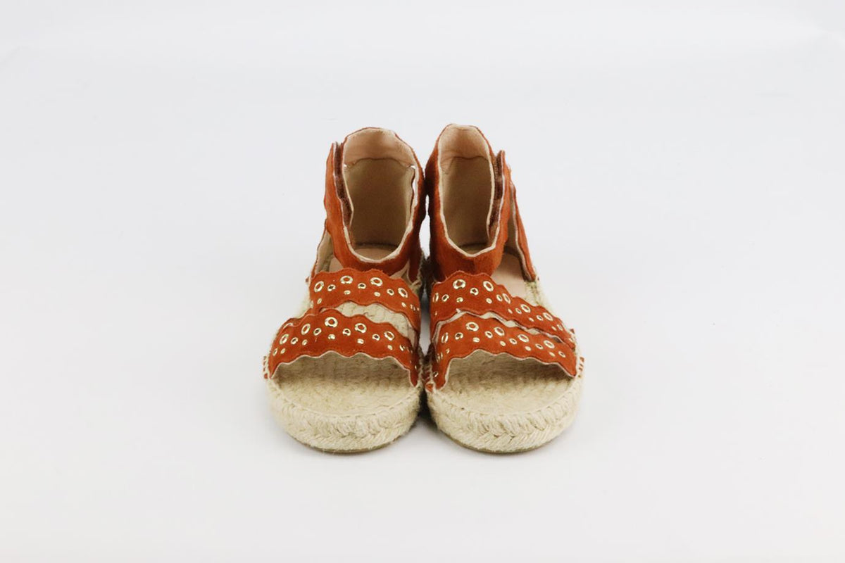 CHLOÉ KIDS GIRLS SUEDE SANDALS EU 31 UK 12.5
