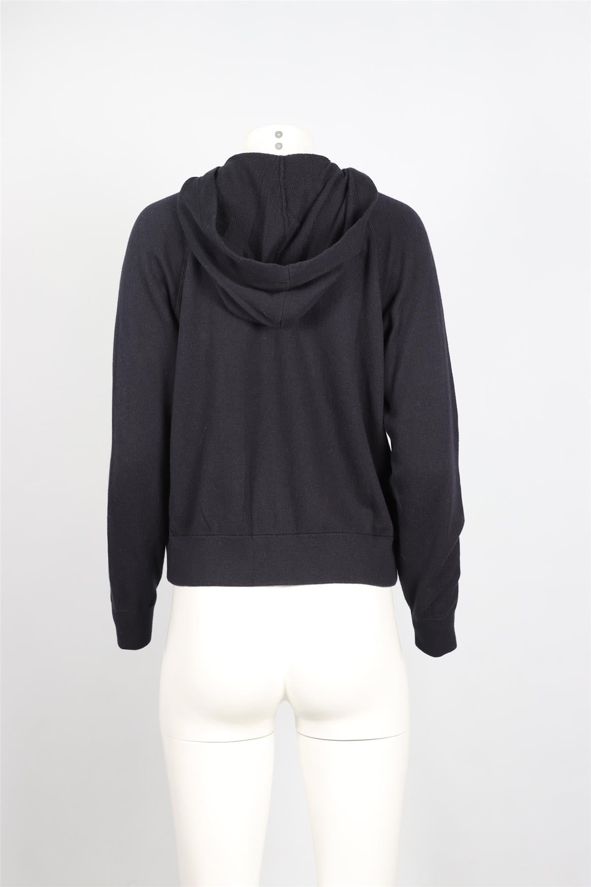 NAKED CASHMERE NAVY COTTON BLEND HOODIE SMALL