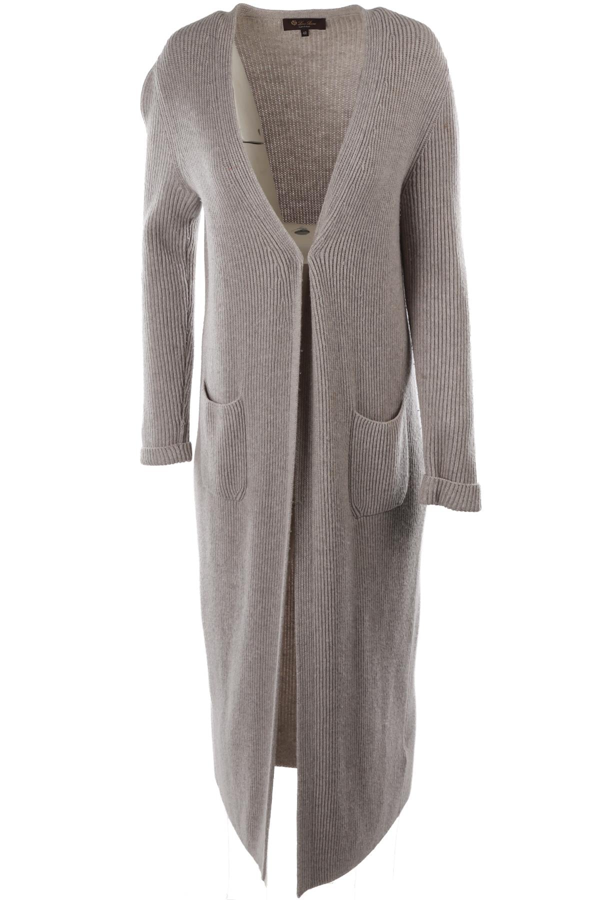 GREY CASHMERE CARDIGAN