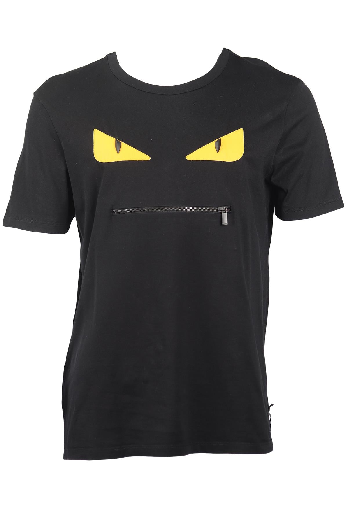 FENDI MEN'S COTTON T-SHIRT LARGE