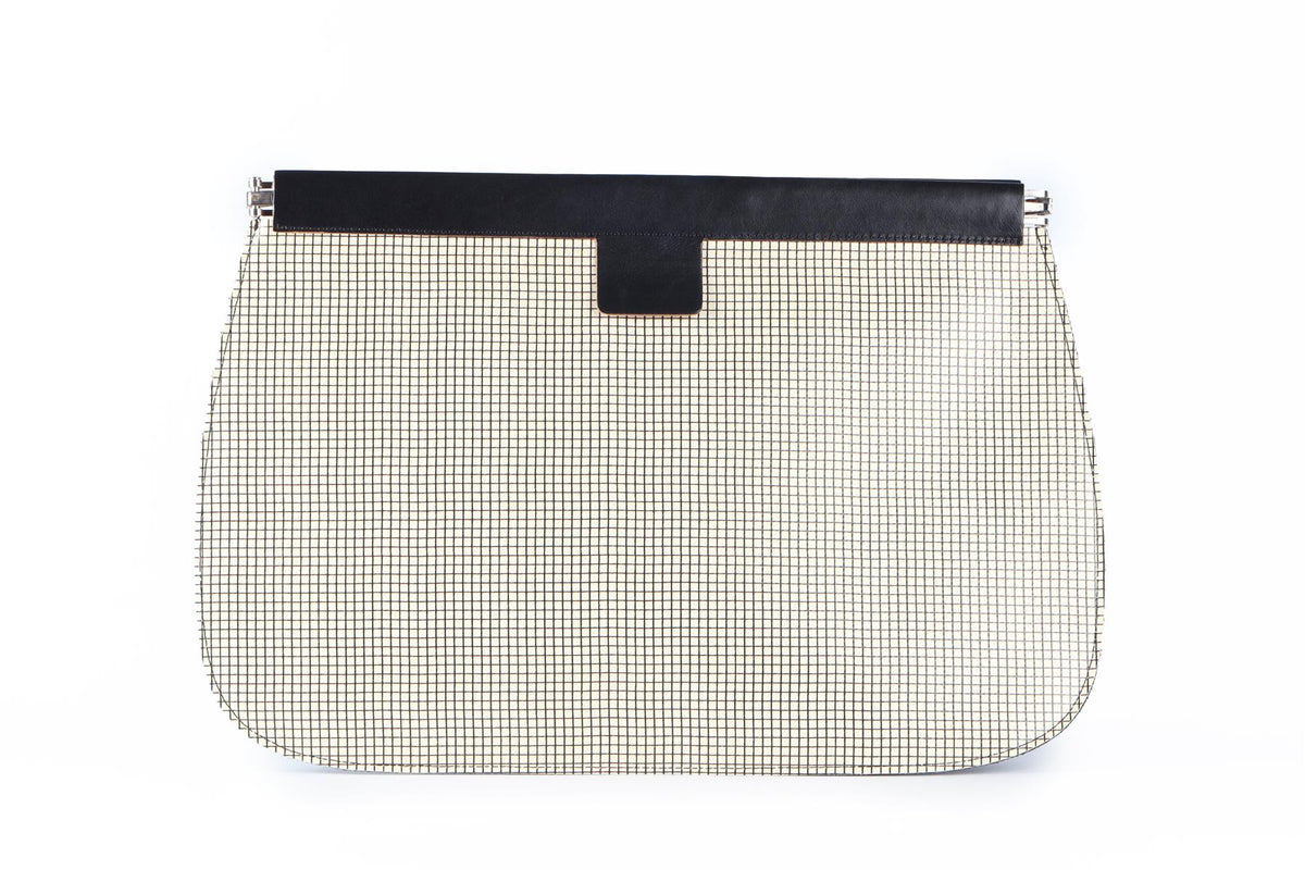 MARNI BLACK LEATHER CLUTCH