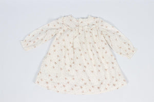 BONPOINT CREAM BABY GIRLS COTTON DRESS 18 MONTHS