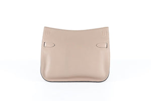 HERMÈS TAUPE 2012 JYPSIERE 28CM TOGO LEATHER CROSSBODY BAG IN ETOUPE