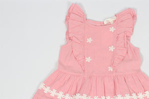 LOVESHACKFANCY PINK KIDS GIRLS COTTON DRESS 2-3 YEARS