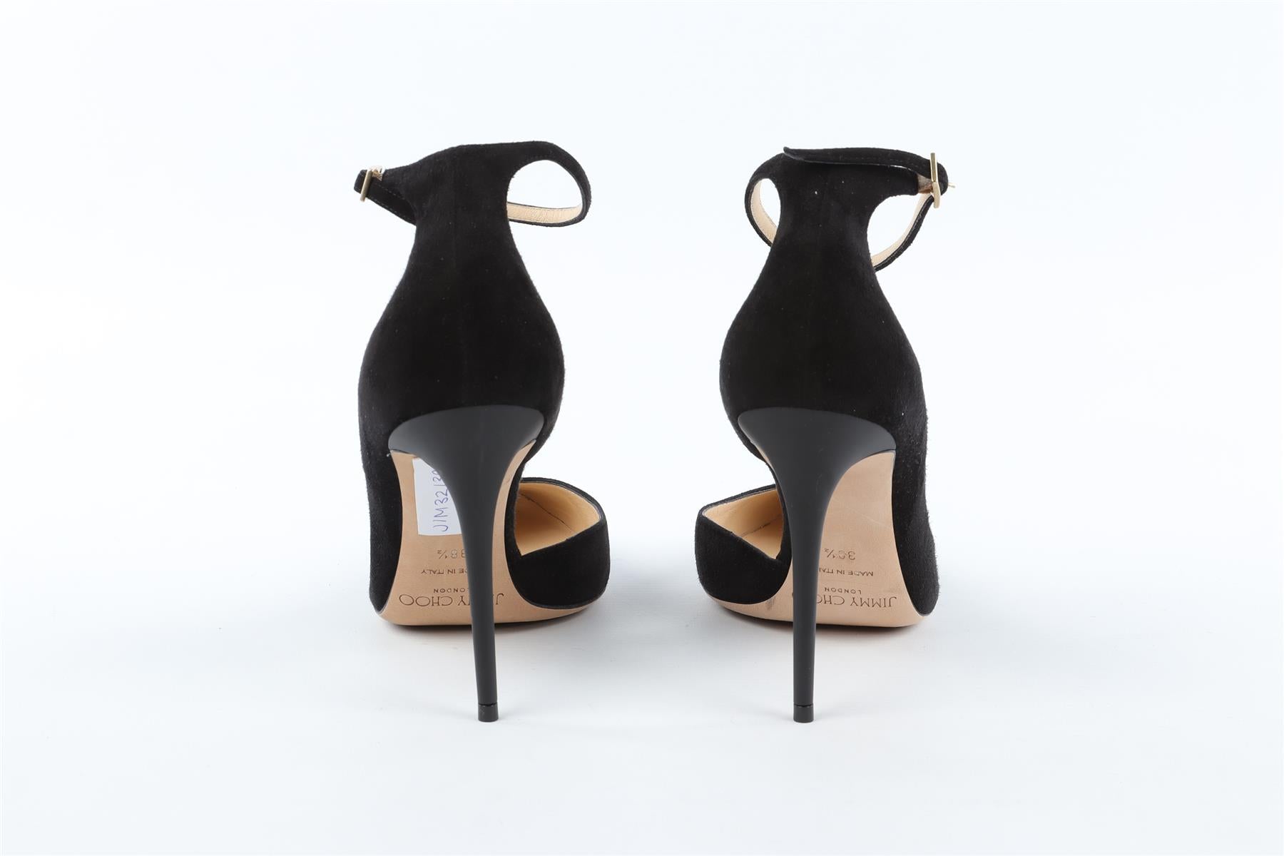 JIMMY CHOO BLACK SUEDE PUMPS EU 38.5 UK 5.5 US 8.5