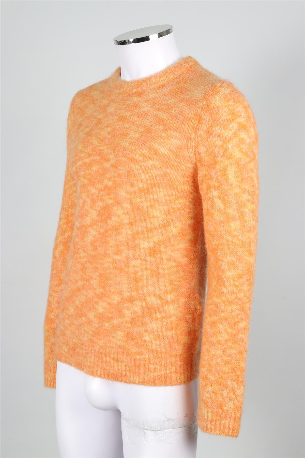 SANDRO ORANGE MEN'S WOOL SWEATER MEDIUM