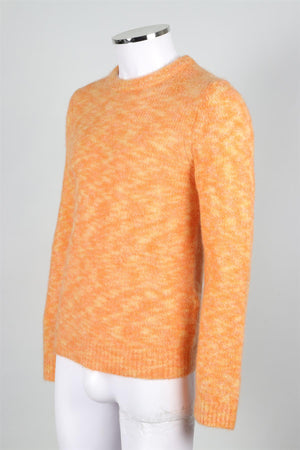 SANDRO ORANGE MEN'S WOOL SWEATER MEDIUM