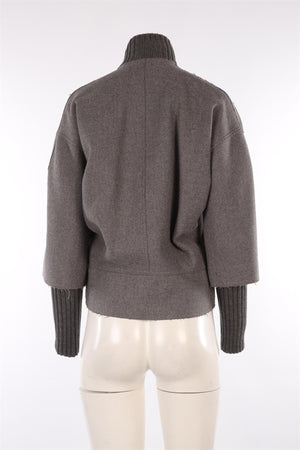 FENDI GREY WOOL JACKET IT 40 UK 8