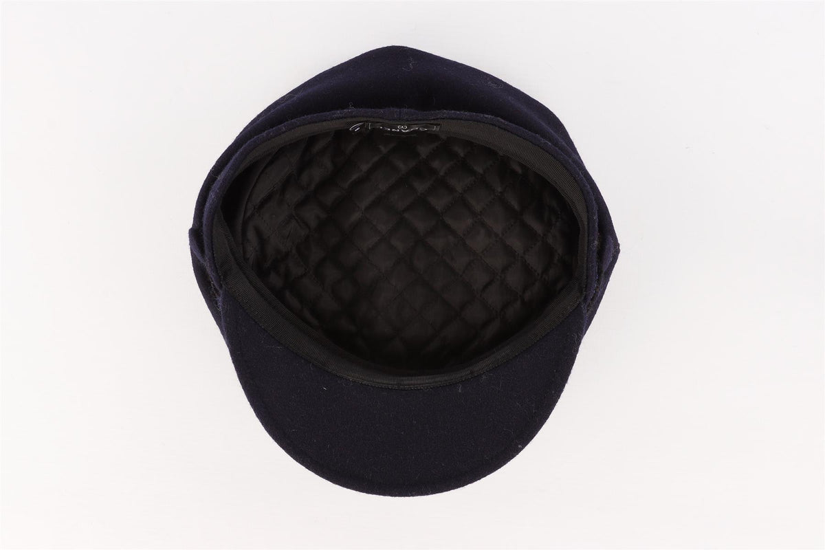 CHANEL NAVY 2019 WOOL CAP MEDIUM