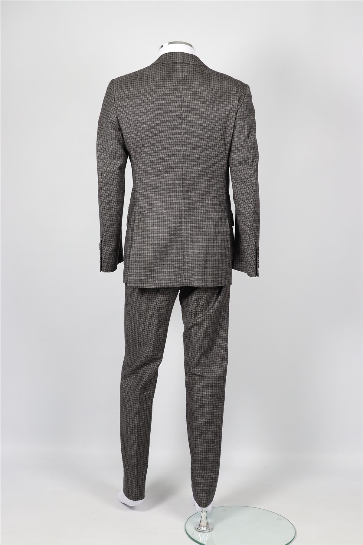 TOM FORD GREY WOOL TWO PIECE SUIT IT 48 UK 38