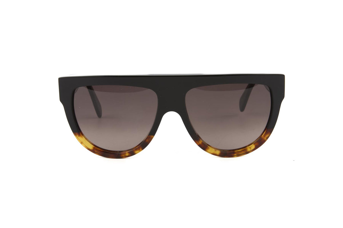 CELINE BLACK D FRAME ACETATE SUNGLASSES