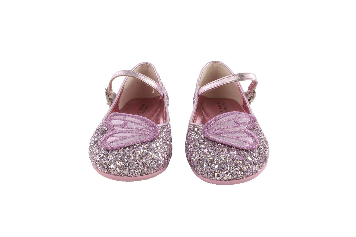SOPHIA WEBSTER PINK KIDS GIRLS BALLET FLATS EU 27 UK 9 US 10