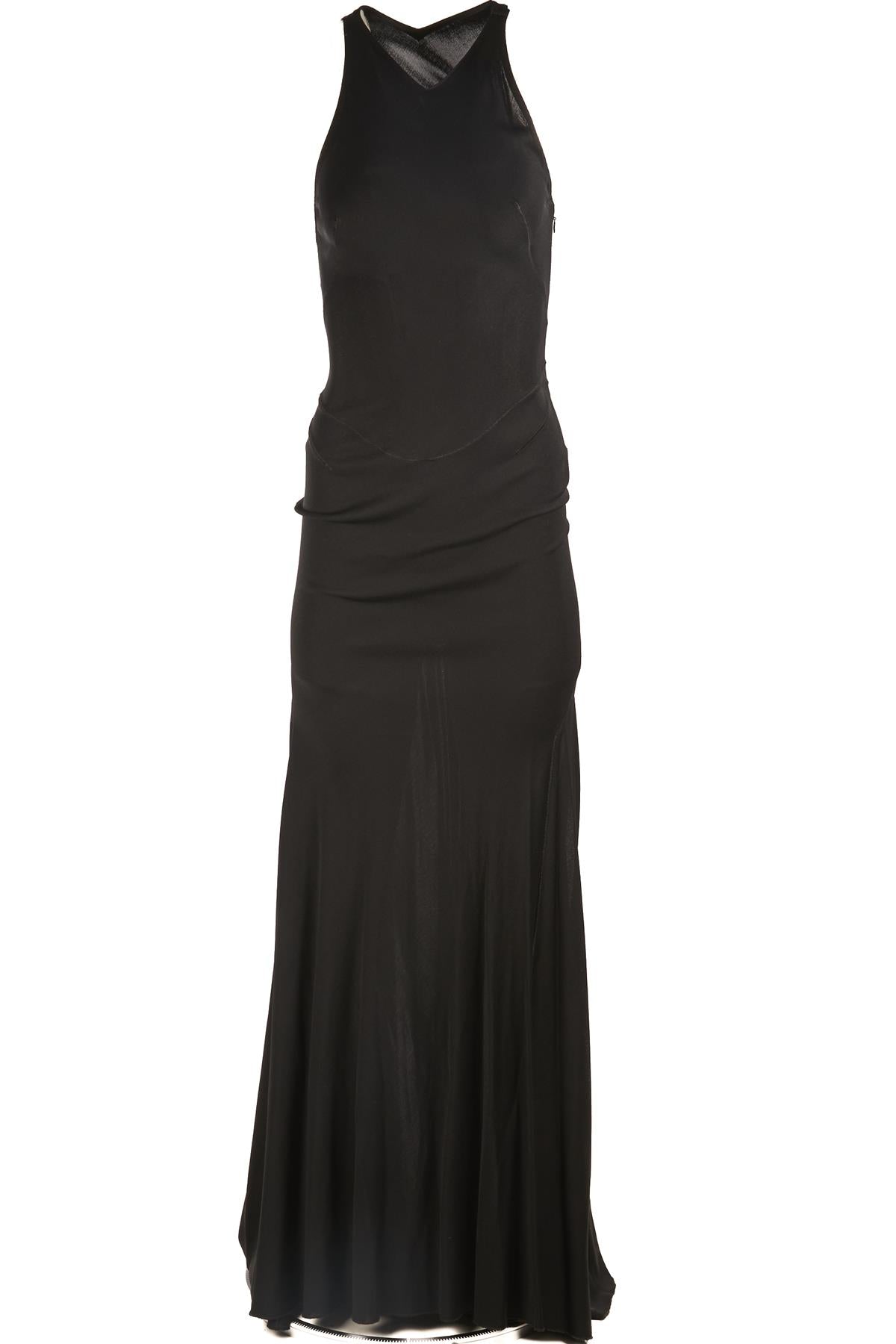 ALAÏA BLACK 2001 KNIT MAXI DRESS MEDIUM
