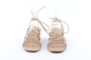 CHLOÉ BEIGE LEATHER SANDALS EU 38.5 UK 5.5 US 8.5
