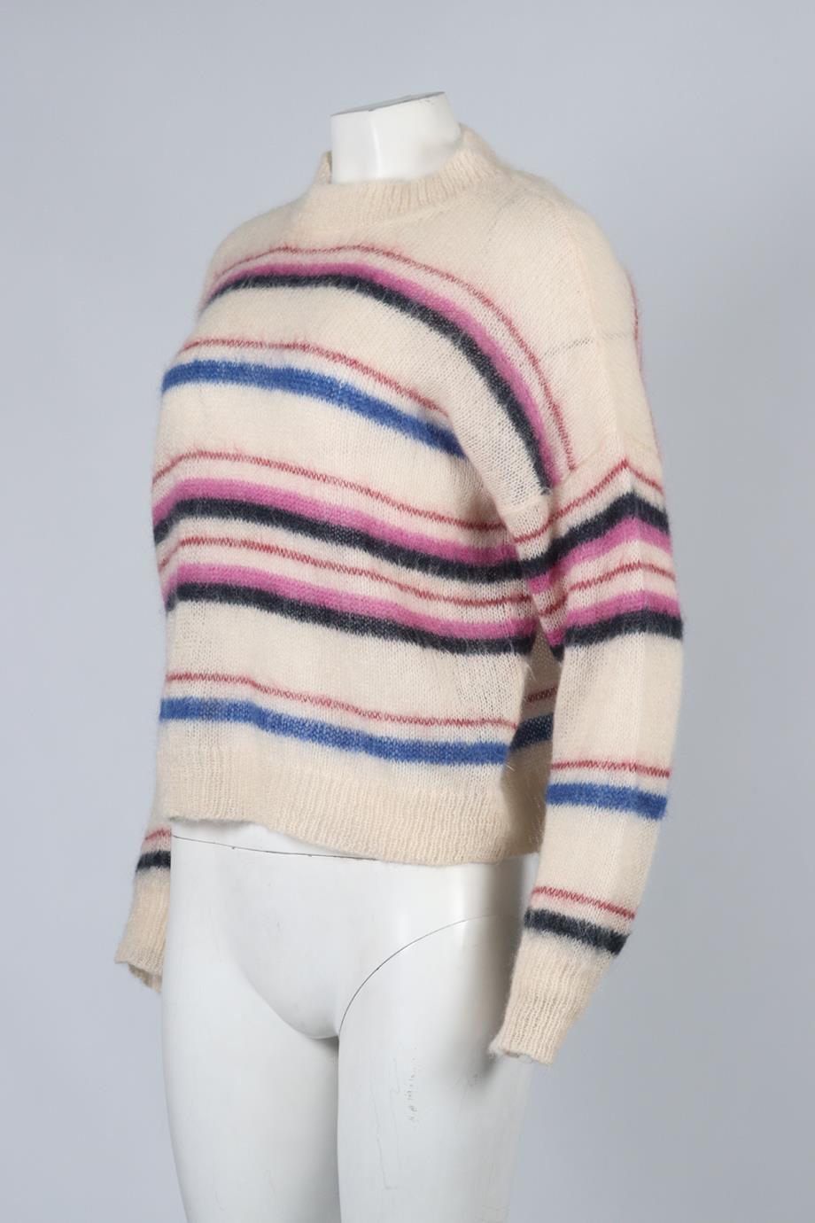 ISABEL MARANT ÉTOILE STRIPED WOOL BLEND SWEATER FR 34 UK 6