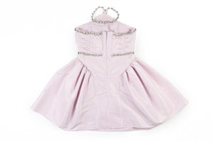 SELF-PORTRAIT PURPLE TAFFETA MINI DRESS UK 4