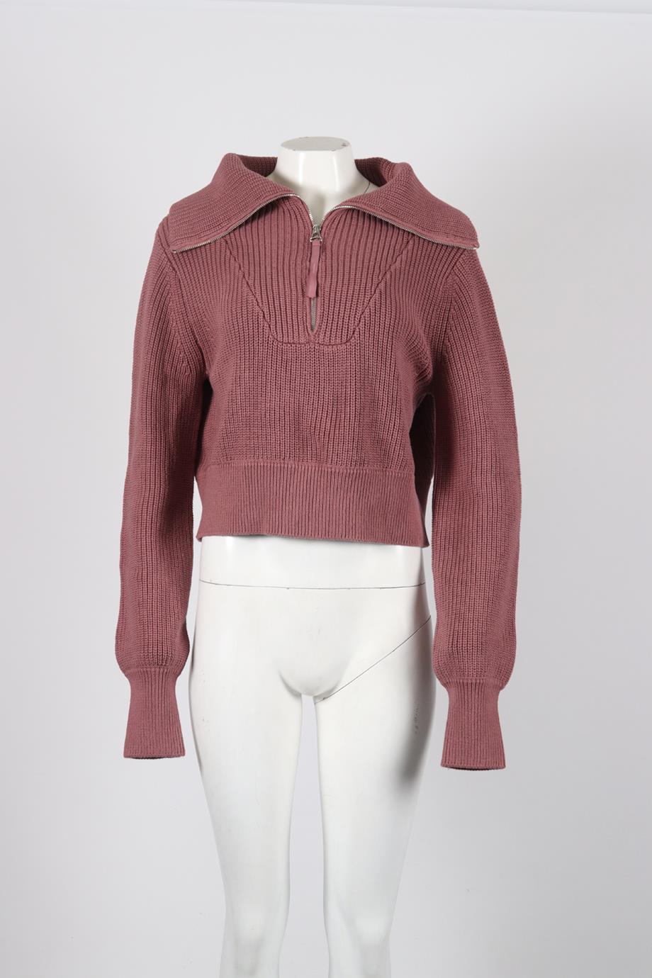 VARLEY RIBBED COTTON SWEATER SMALL