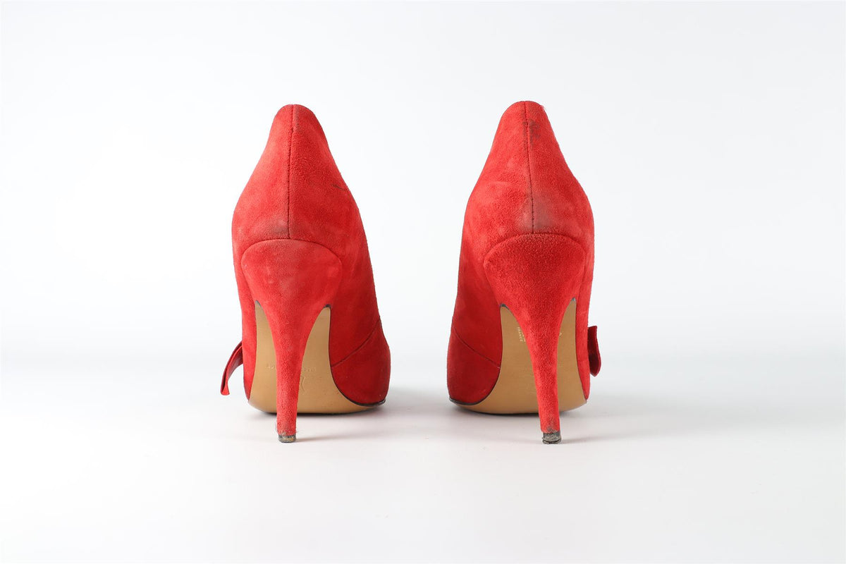 ISABEL MARANT RED SUEDE PUMPS EU 38 UK 5 US 8