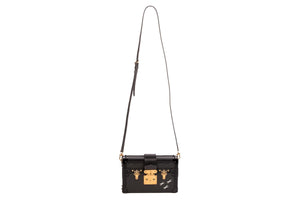LOUIS VUITTON BLACK 2017 PETITE MALLE EPI LEATHER CLUTCH