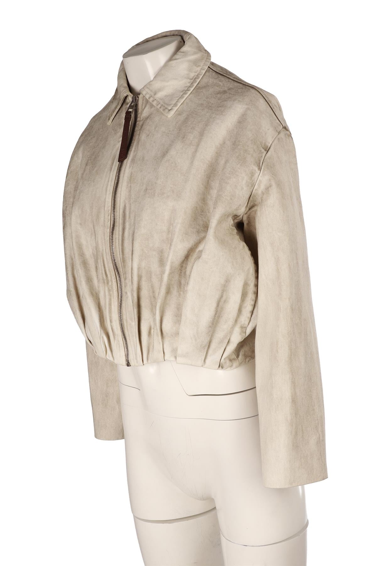 LOEWE BEIGE DENIM JACKET FR 34 UK 6