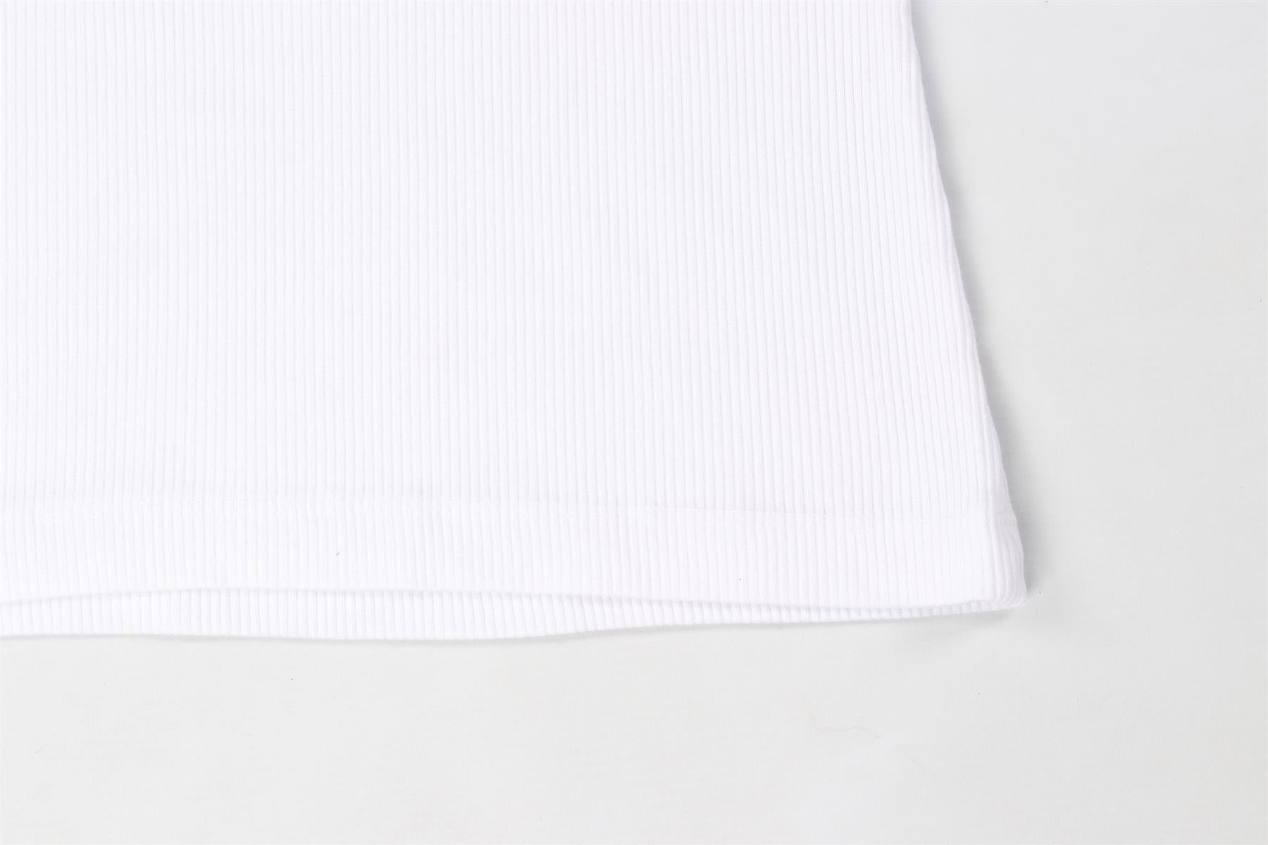 AGOLDE WHITE COTTON TOP LARGE