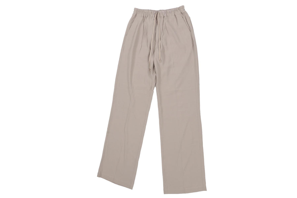 RICK OWENS GREY CREPE WIDE LEG PANTS IT 46 UK 14