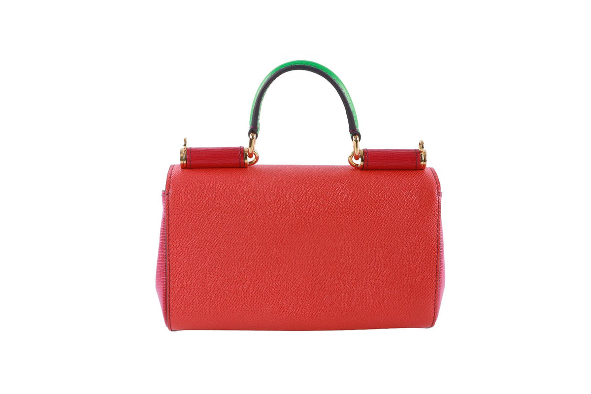 DOLCE & GABBANA MULTI MISS SICILY SMALL LEATHER CROSSBODY BAG