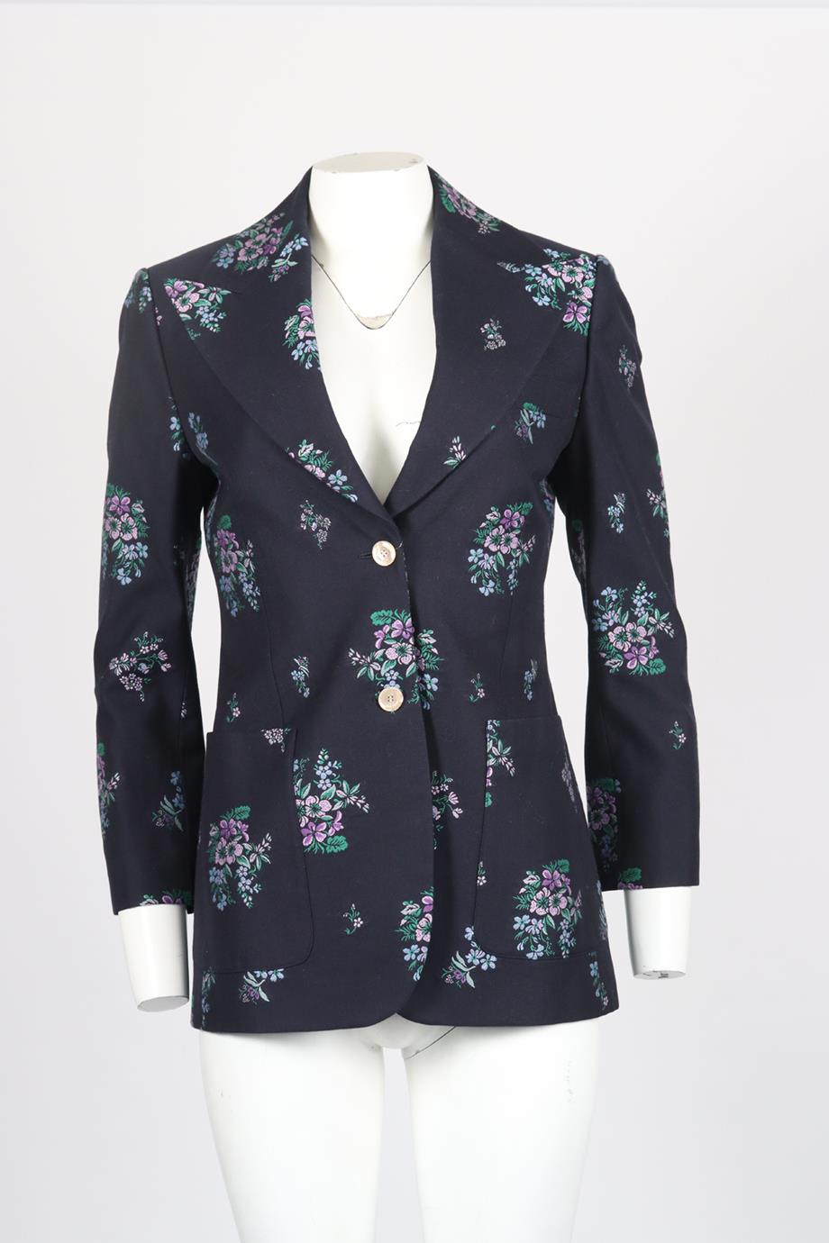 GUCCI COTTON AND WOOL BLEND BLAZER IT 40 UK 8