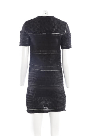 ISABEL MARANT BLACK SILK MINI DRESS FR 40 UK 12
