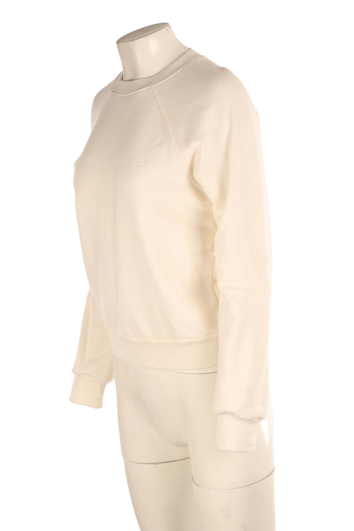 ETERNE CREAM COTTON SWEATSHIRT MEDIUM