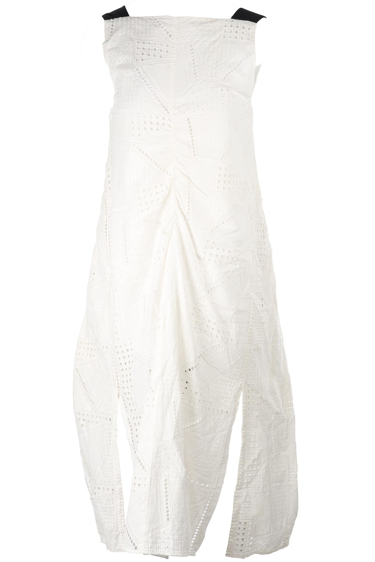 EUDON CHOI WHITE COTTON MAXI DRESS UK 6