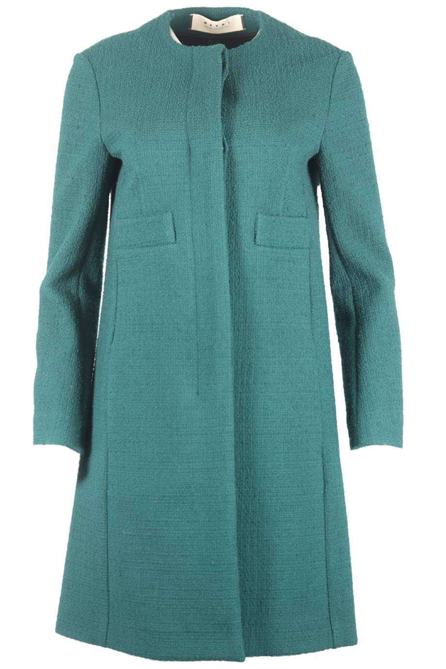 MARNI TWEED WOOL BLEND COAT IT 38 UK 6