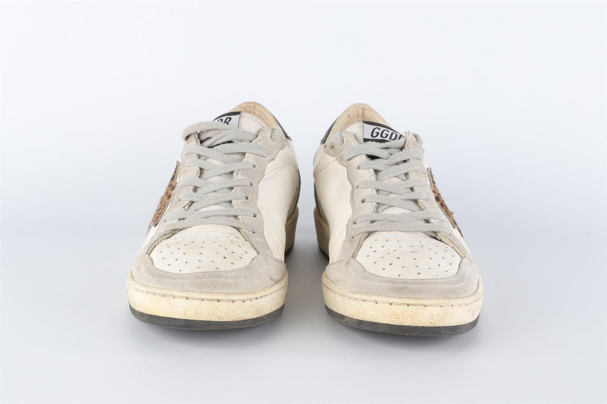 GOLDEN GOOSE WHITE SUPER STAR LEATHER SNEAKERS EU 40 UK 7 US 10