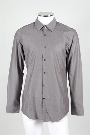 HUGO BOSS GREY MEN'S SLIM FIT COTTON SHIRT UK/US COLLAR 16 1/2 UK/US CHEST 42