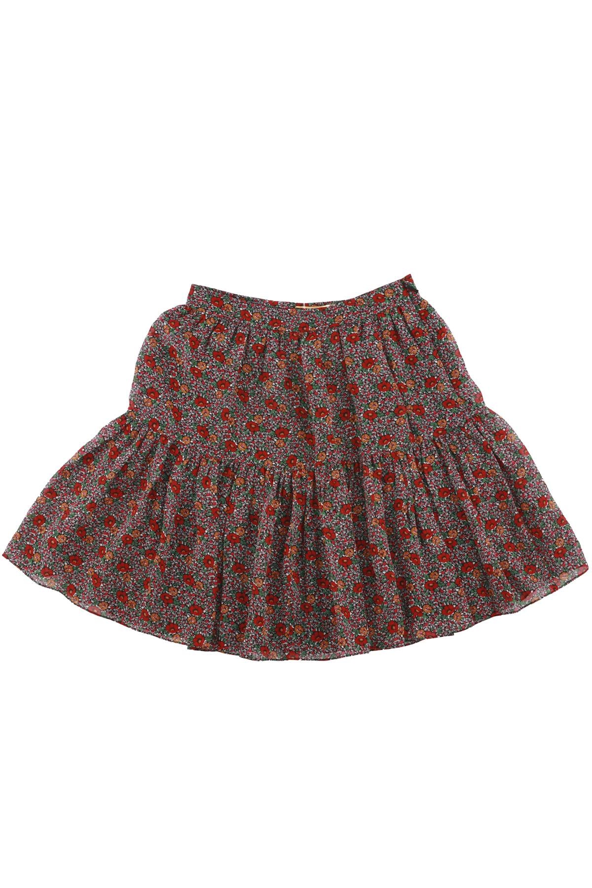 SAINT LAURENT MULTI SILK MINI SKIRT FR 34 UK 6